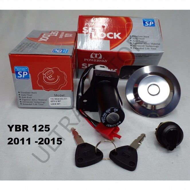Yamaha YBR 125-K Kontak Seti 2011-2015 (Kontak,Kilit,Depo Kapağı)