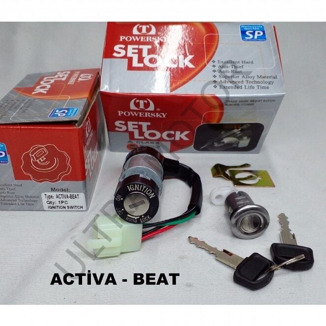 Activa-Beat Kontak Seti (Kontak,Kilit)