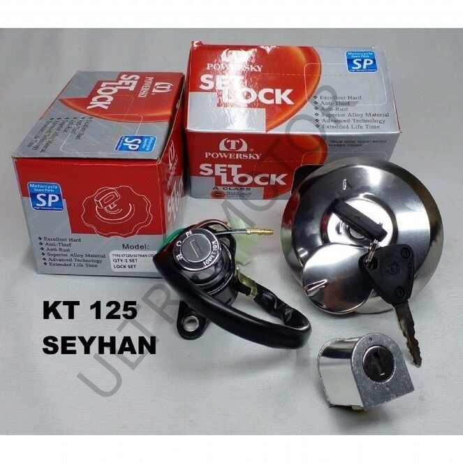 KT125-Seyhan 150 Kontak Seti (Kontak-Depo Kapağı-Kilit)