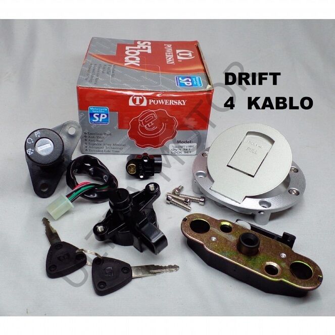 Mondial Drift 4 Kablo Kontak Seti (Kontak-Depo Kapağı-Kilit)