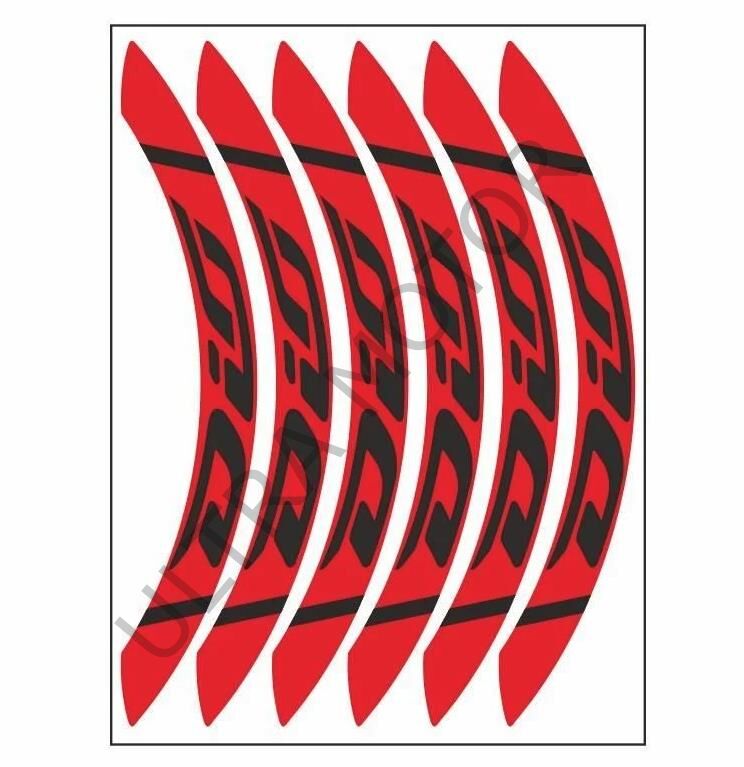 Honda DİO Uyumlu Kırmızı Geniş 1 Set Jant Şeridi