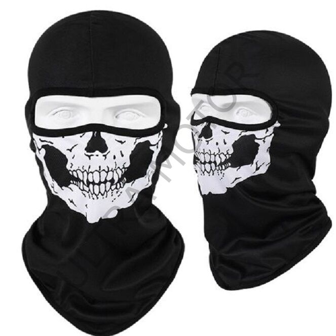 Xrider Uzun Kurukafa Desen Balaklava