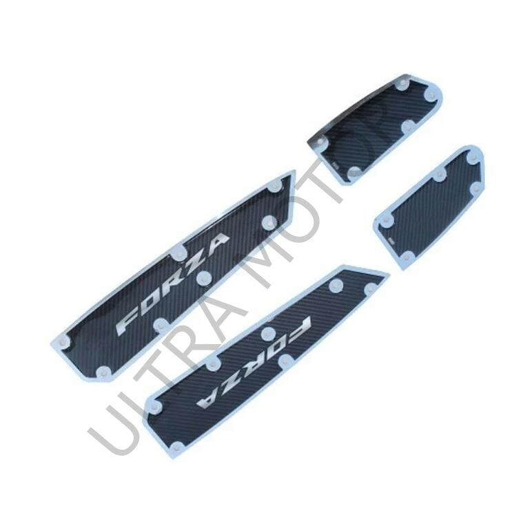 Honda Forza 2018-2024 Uyumlu Beyaz Krom Ayak Basamak