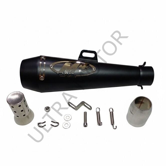 M4-350x51mm Modifiye Egzoz Mat Siyah
