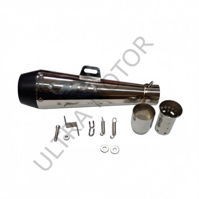 M4-350x51mm Modifiye Egzoz Gümüş