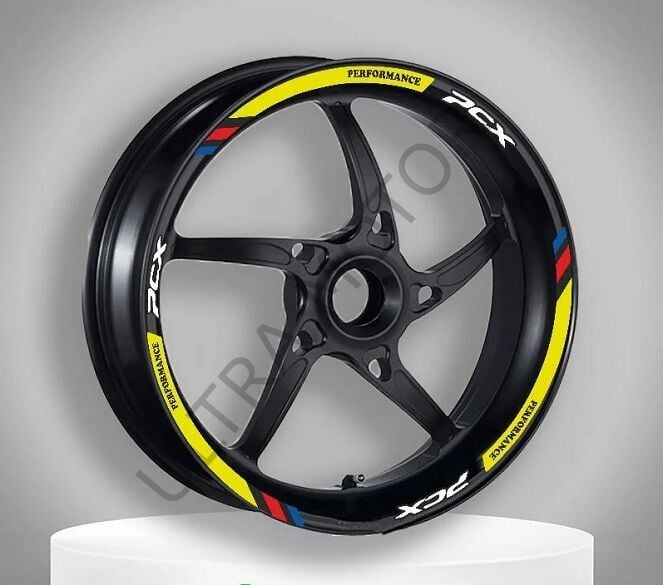 M Power F.Sarı Honda PCX 125 - 150 Uyumlu Jant Şeridi