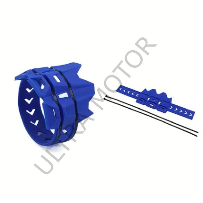 Yüksek Isıya Dayanıklı Motosiklet Egzoz Koruması Mavi