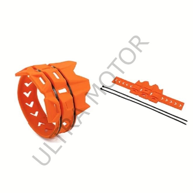 Yüksek Isıya Dayanıklı Motosiklet Egzoz Koruması Turuncu