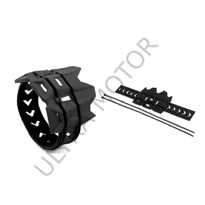 Yüksek Isıya Dayanıklı Motosiklet Egzoz Koruması Siyah