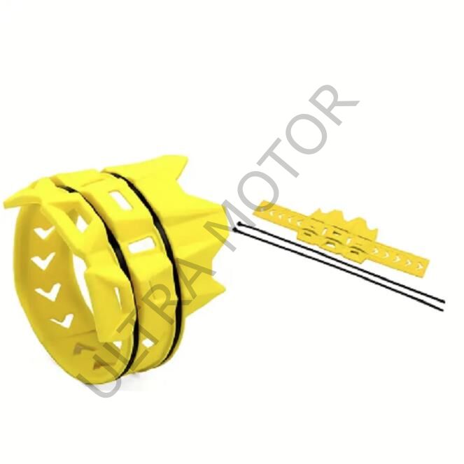 Yüksek Isıya Dayanıklı Motosiklet Egzoz Koruması Sarı
