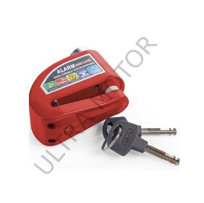 Racing Moto Alarm Disk Kilidi Kırmızı