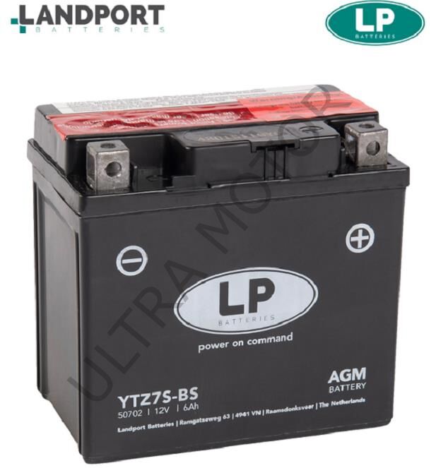 LP (Landport) AGM Honda Pcx125/150 Uyumlu LTZ7S-BS Akü