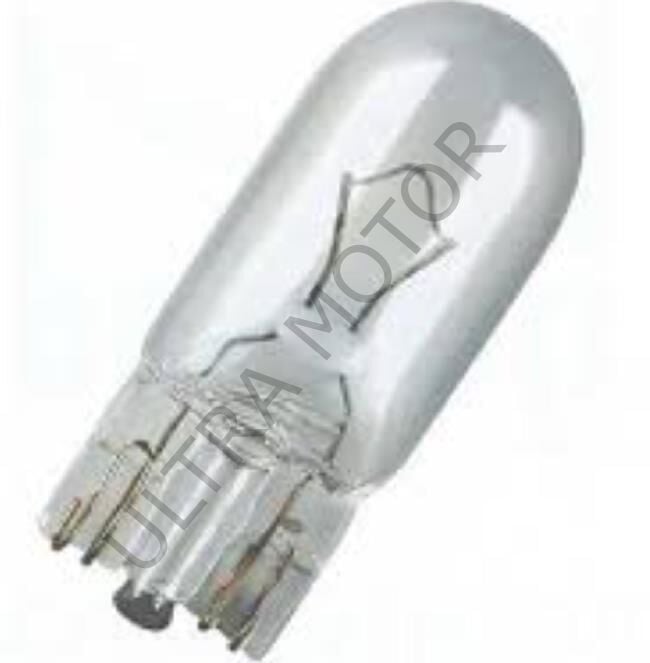 12V/5W Dipsiz Park/Gösterge Ampulu Beyaz Cam