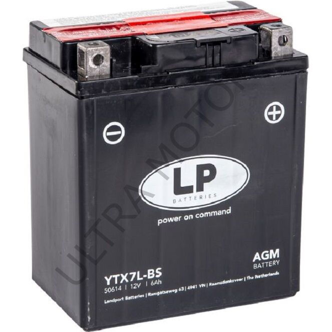 LP (Landport) AGM Honda Pcx125/150 Uyumlu LTX7L-BS Akü