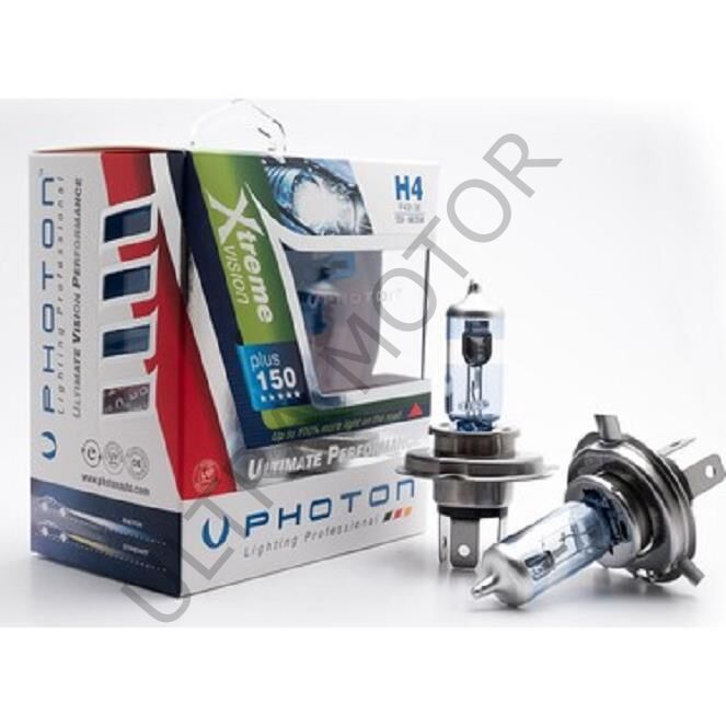 Photon H4 12V 60/55W Xtreme Vision Ampul %150 Daha Fazla Işık 2li
