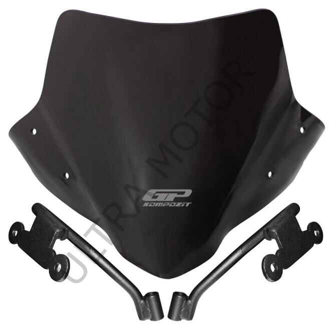 GP Kompozit Honda CB500F 2014-2020 Uyumlu Kısa Ön Cam Siyah