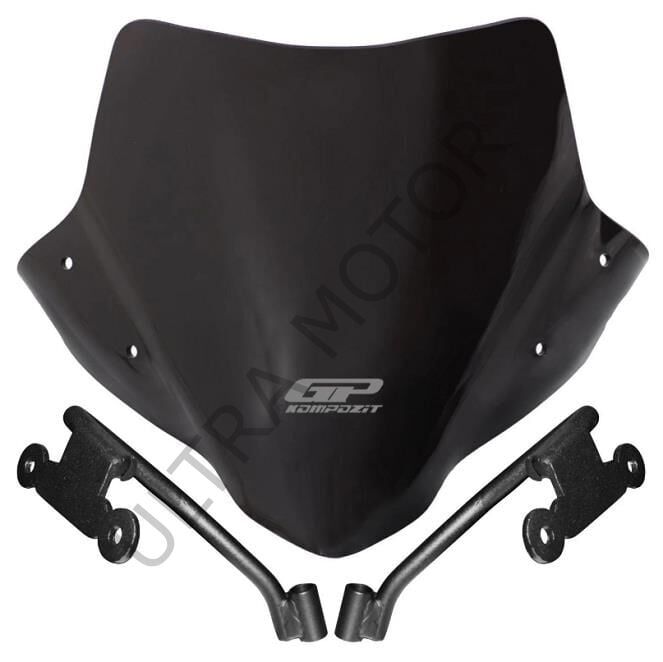 GP Kompozit Honda CB500F 2014-2020 Uyumlu Kısa Ön Cam Siyah