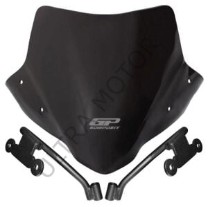 GP Kompozit Honda CB500F 2014-2020 Uyumlu Kısa Ön Cam Siyah