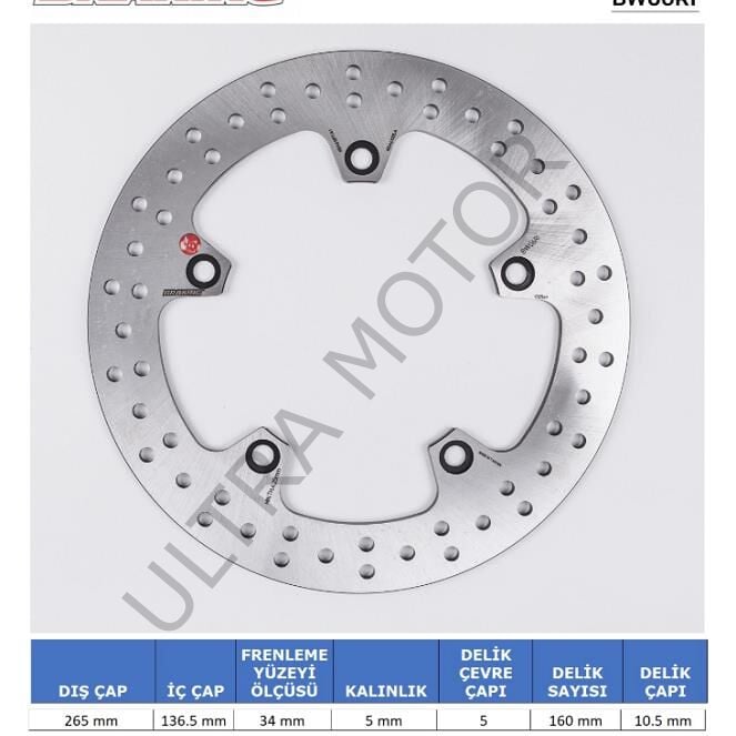 BMW F 800 GT Arka Fren Diski