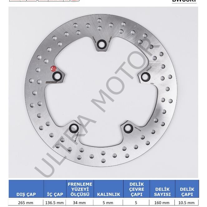 BMW F 800 GT Arka Fren Diski