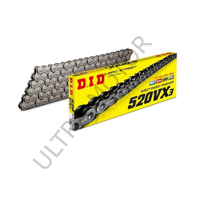 DID 520VX3-120 Link Çelik Zincir (X-Ring)