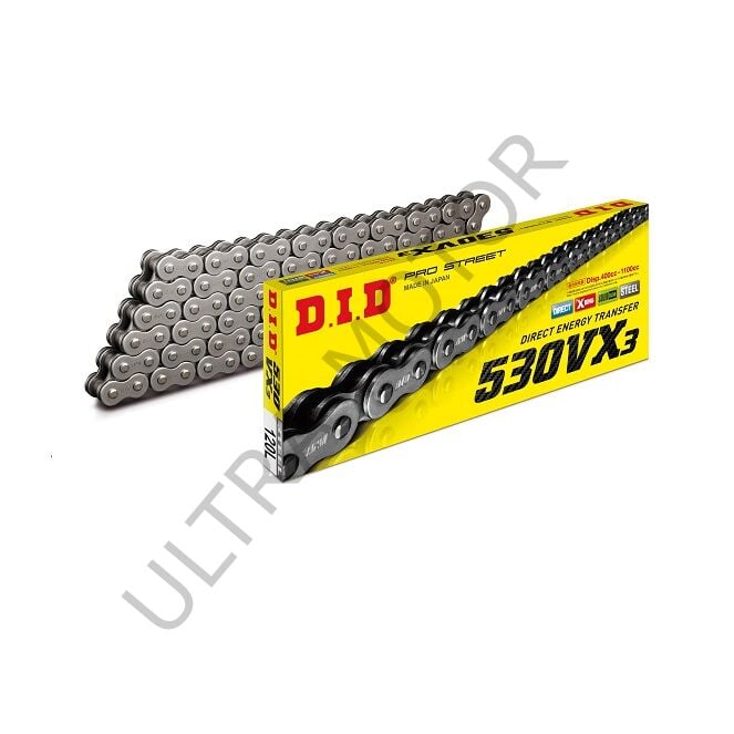 DID 530VX3-120 Link Çelik Zincir (X-Ring)