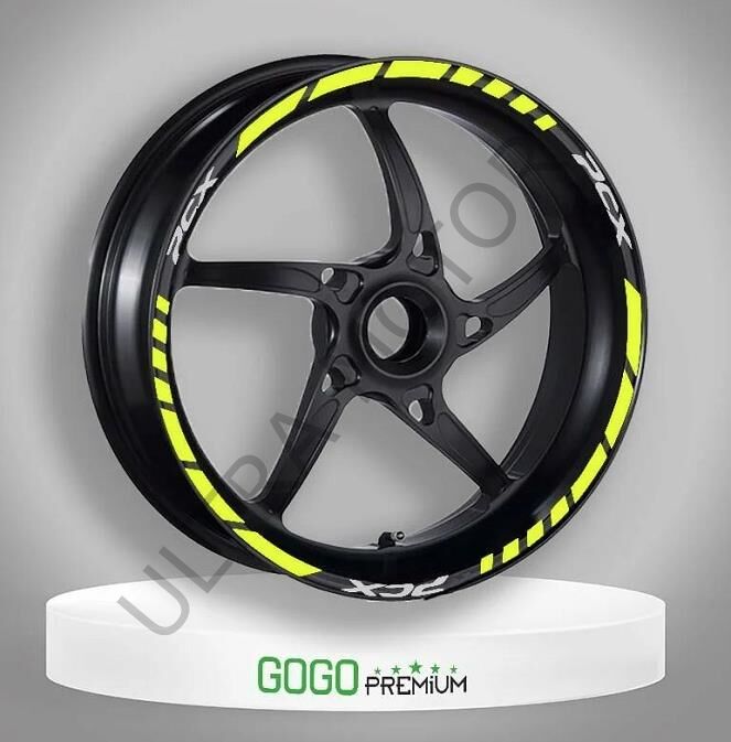 Honda PCX Florasan Sarı II Jant Şeridi Seti