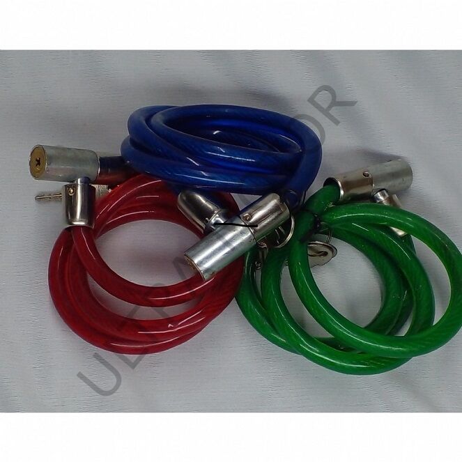 Halat Kilit 100cm Kıvrık Yeşil