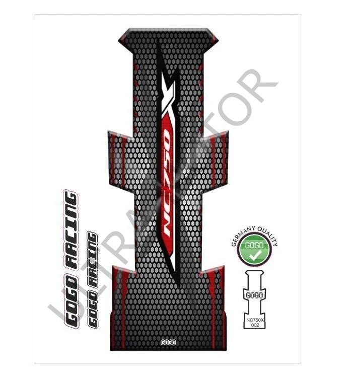 Honda NC 750 X Kırmızı-Siyah Tank Pad