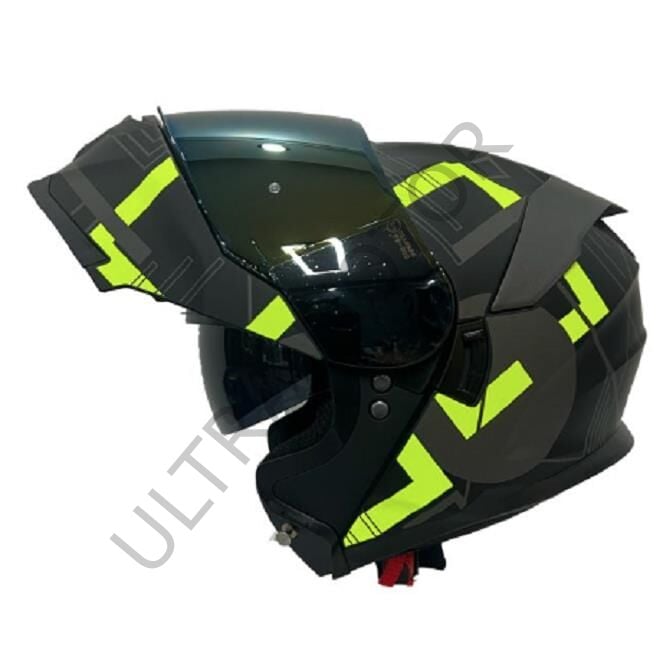 SWAY A1 Yellow Çene Açılır 2XLarge Beden Kask