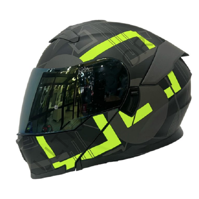 SWAY A1 Yellow Çene Açılır 2XLarge Beden Kask