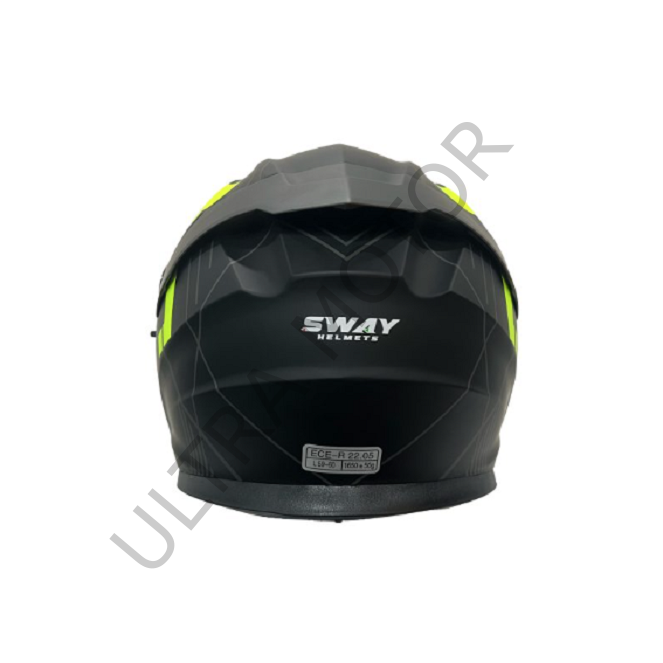 SWAY A1 Yellow Çene Açılır 2XLarge Beden Kask