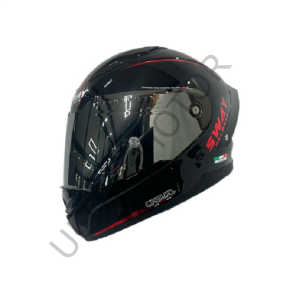 SWAY Kırmızı Siyah Full Face XLarge Beden Kask