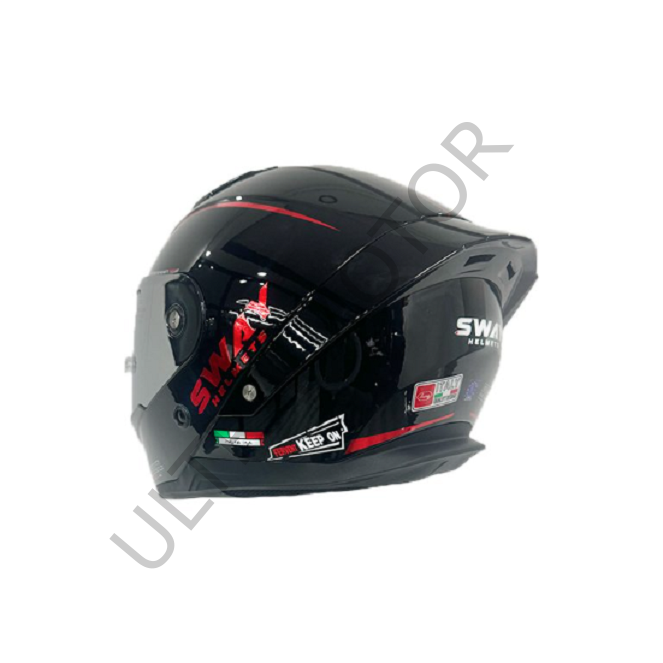 SWAY Kırmızı Siyah Full Face XLarge Beden Kask