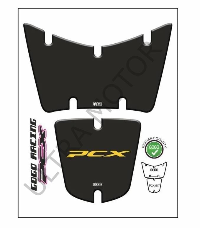 Honda PCX 2014-2017 Sarı-Siyah Tank Pad