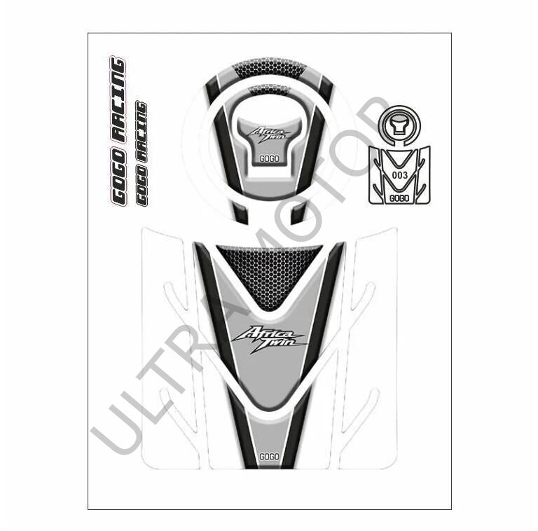 Honda Africa Twin 2016-2024 Beyaz Tank Pad