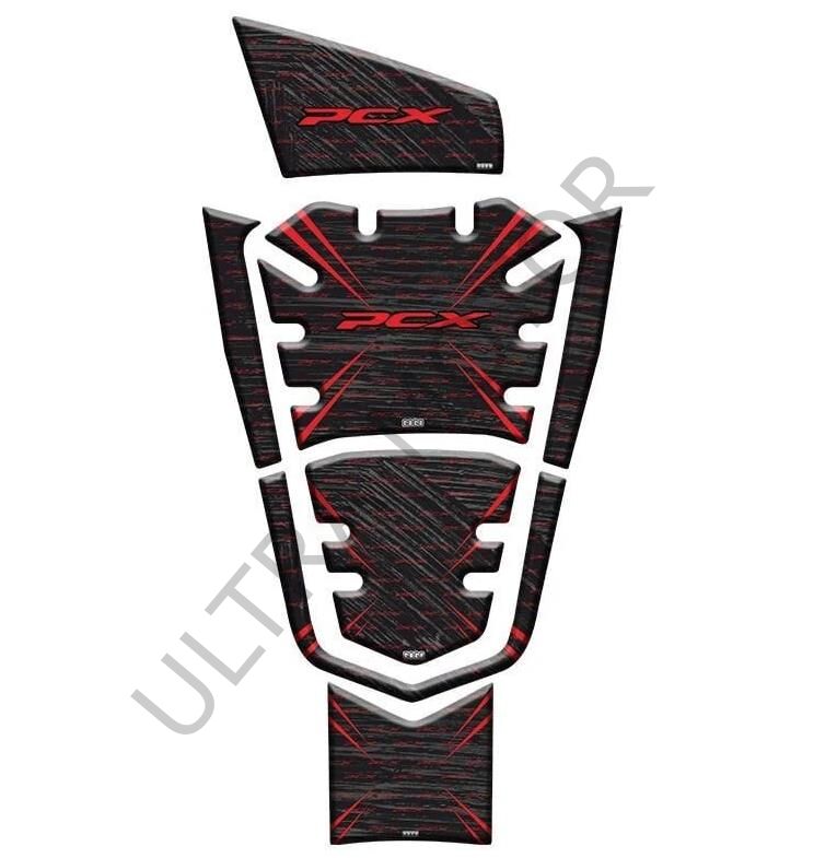 Honda PCX 2021-2024 Kırmızı-Siyah Tank Pad