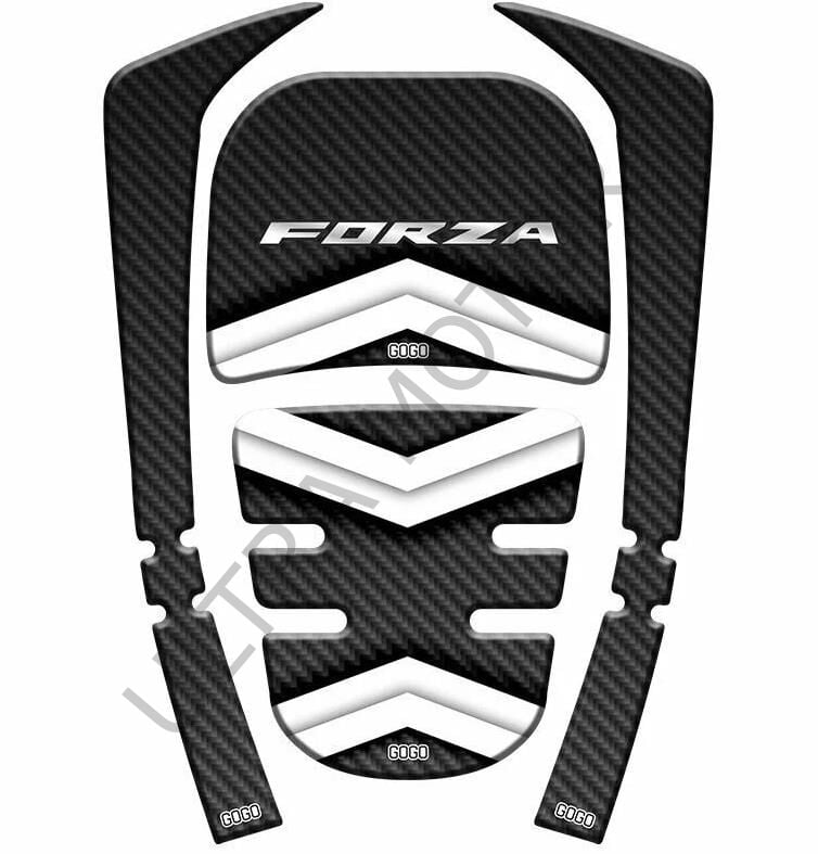 Honda Forza 2018-2020 Beyaz-Siyah Tank Pad