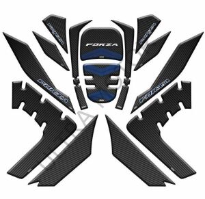 Honda Forza 2018-2020 Mavi-Siyah Tank Pad Set