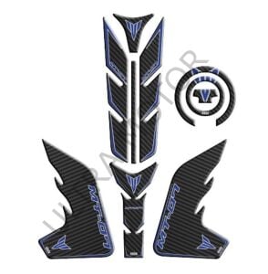 Yamaha MT-07 2018-2020 Mavi-Siyah Tank Pad Set