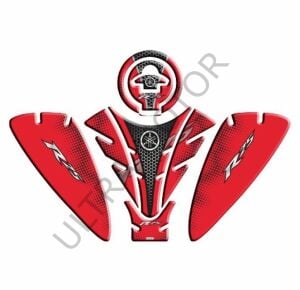 Yamaha R25 2019-2024 Kırmızı-Siyah Tank Pad Set