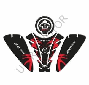 Yamaha R25 2019 Siyah-Kırmızı Tank Pad Set