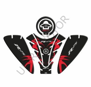 Yamaha R25 2019 Siyah-Kırmızı Tank Pad Set