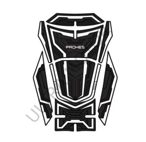 Honda Pcx 125 2021-2024 Uyumlu Kauçuk Tankpad Takımı Beyaz