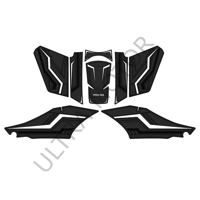 Yamaha Xmax 2023-2026 Uyumlu Kauçuk Tankpad Beyaz