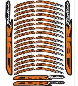 Honda CBR Turuncu Baskı 1 Set Jant Şeridi