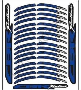 Honda CBR Mavi Baskı 1 Set Jant Şeridi