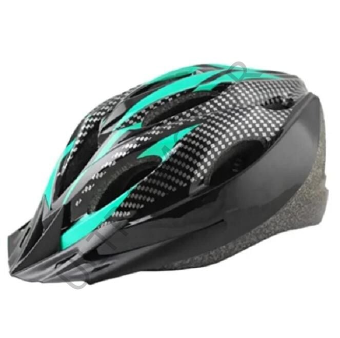 Yetişkin Bisiklet Kaskı Yeşil-Siyah