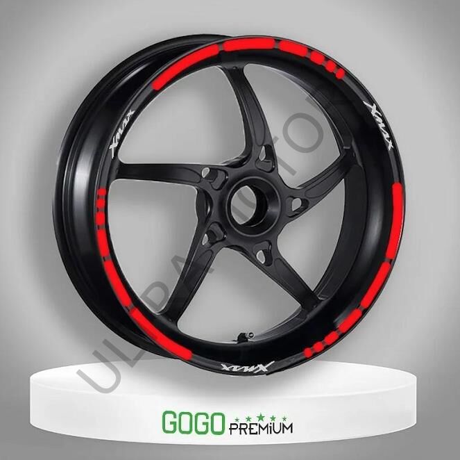 Yamaha XMax Kırmızı Reflektör II Jant Şeridi