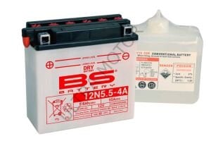 BS Battery 12N5.5-4A DRY Akü